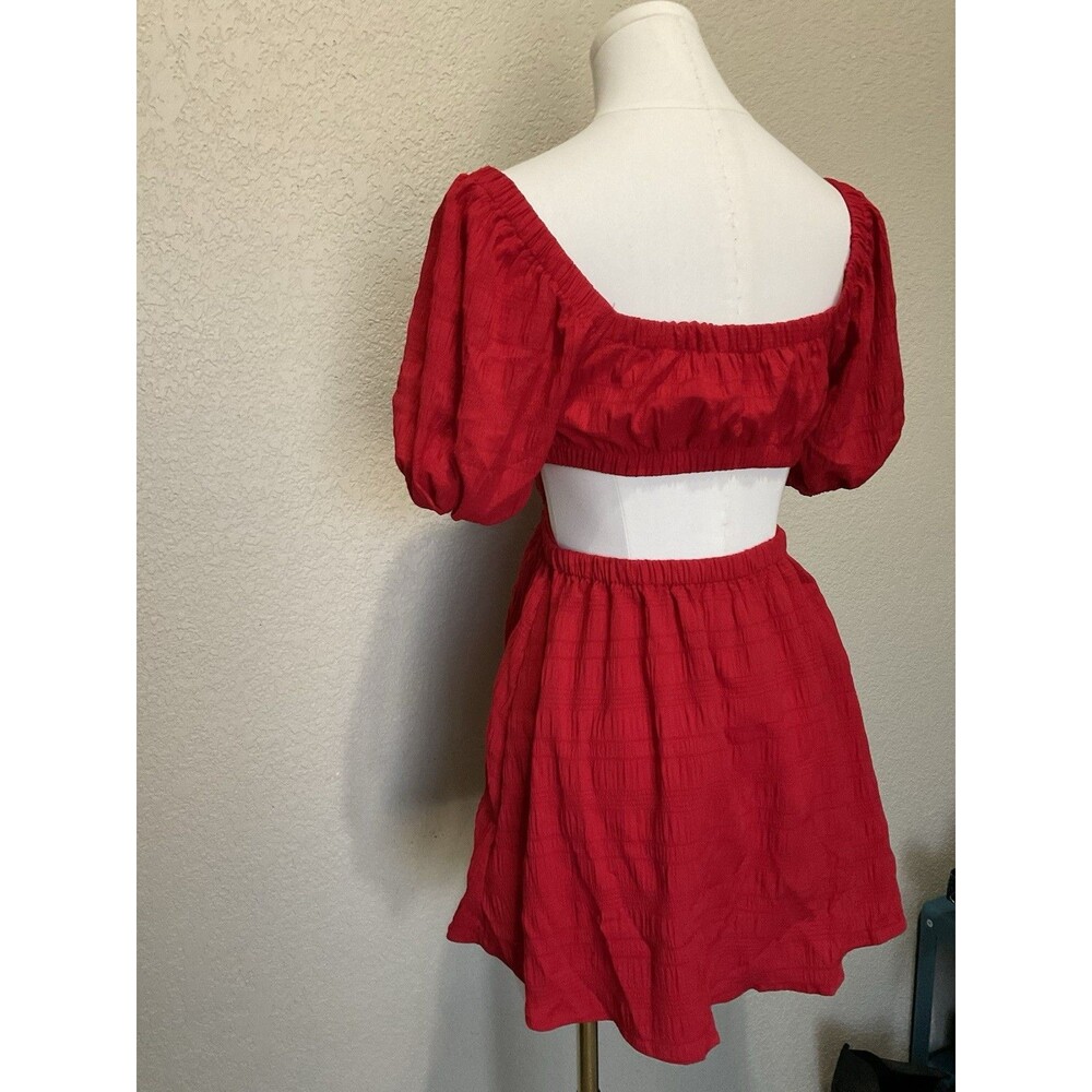 NWT, SHEIN VCay, Two Piece, Connected Dress, Red, Size: XS - Picture 5 of 8